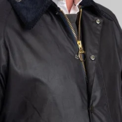 Waxjas Voor Heren Barbour Waxjas Beaufort Donkerblauw -Broeken&Jeans || Jassen Winkel 39479 13