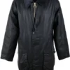 Waxjas Voor Heren Barbour Border Wax Jas Blauw