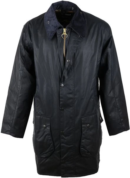 Waxjas Voor Heren Barbour Border Wax Jas Blauw 1 Waxjas Voor Heren Barbour Border Wax Jas Blauw