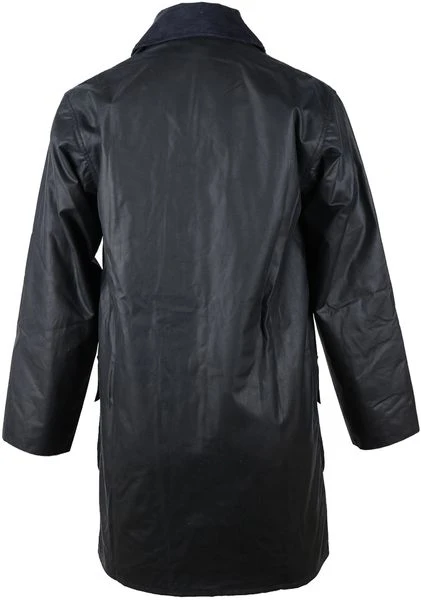 Waxjas Voor Heren Barbour Border Wax Jas Blauw 2 Waxjas Voor Heren Barbour Border Wax Jas Blauw - Afbeelding 2