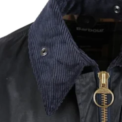 Waxjas Voor Heren Barbour Border Wax Jas Blauw 9 Waxjas Voor Heren Barbour Border Wax Jas Blauw -Broeken&Jeans || Jassen Winkel 55937 4
