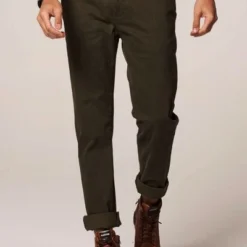 Chino Broeken Dstrezzed Chino Graphic Donkergroen -Broeken&Jeans || Jassen Winkel 63747 5