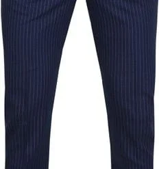 Pantalons Suitable Pantalon Pisa Strepen Navy -Broeken&Jeans || Jassen Winkel 66109 4 1
