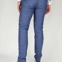 Pantalons Suitable Pantalon Pisa Melange Blauw -Broeken&Jeans || Jassen Winkel 66110 6