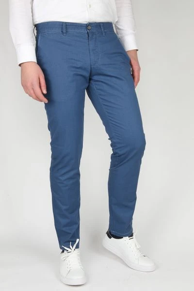 Chino Broeken Suitable Chino Sartre Blauw 2 Chino Broeken Suitable Chino Sartre Blauw - Afbeelding 2