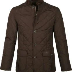 Tussenjassen Barbour Jas Quilted Lutz Bruin
