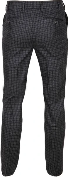 Pantalons Suitable Pantalon Milano Ruit Antraciet 4 Pantalons Suitable Pantalon Milano Ruit Antraciet - Afbeelding 4