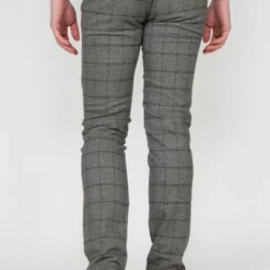 Chino Broeken Suitable Chino Locke Ruit Grijs -Broeken&Jeans || Jassen Winkel 67726 6