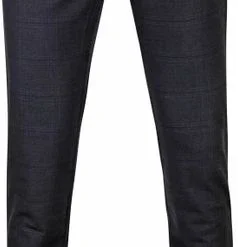 Chino Broeken Suitable Chino Sartre Ruit Donkerblauw