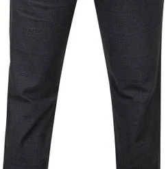 Chino Broeken Suitable Chino Sartre Ruit Donkerblauw -Broeken&Jeans || Jassen Winkel 67728 4