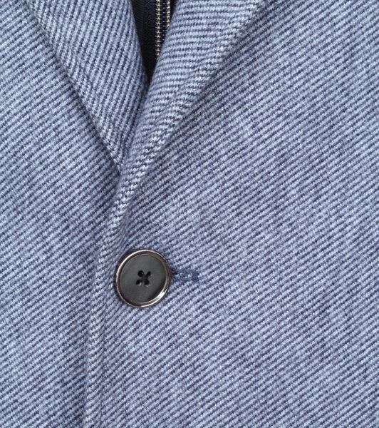 Wollen Jassen Suitable Geke Coat Streep Blauw 3 Wollen Jassen Suitable Geke Coat Streep Blauw - Afbeelding 3