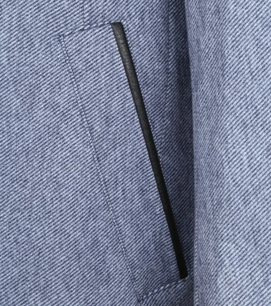 Wollen Jassen Suitable Geke Coat Streep Blauw 4 Wollen Jassen Suitable Geke Coat Streep Blauw - Afbeelding 4