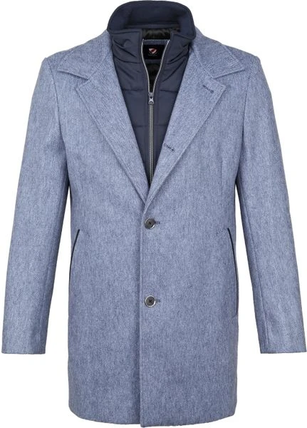 Wollen Jassen Suitable Geke Coat Streep Blauw 1 Wollen Jassen Suitable Geke Coat Streep Blauw
