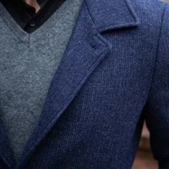Wollen Jassen Suitable Kevin Coat Donkerblauw -Broeken&Jeans || Jassen Winkel 67908 8
