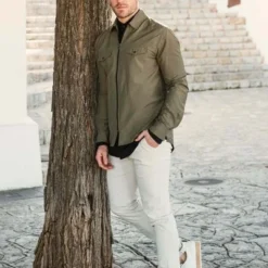 Tussenjassen Blue Industry Zip Jack Groen -Broeken&Jeans || Jassen Winkel 69056 6