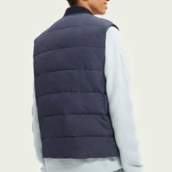 Bodywarmers Heren Scotch And Soda Bomber Bodywarmer Donkerblauw -Broeken&Jeans || Jassen Winkel 70589 10