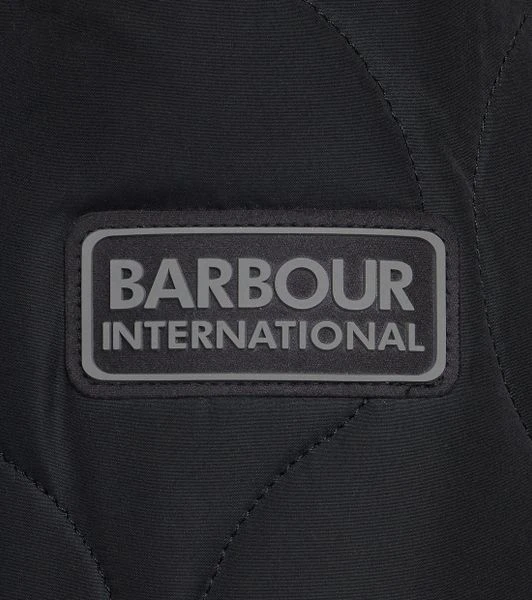 Tussenjassen Barbour International Accelerator Race Quilt Jack Zwart 2 Tussenjassen Barbour International Accelerator Race Quilt Jack Zwart - Afbeelding 2