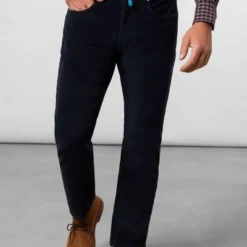 Five-Pocket Broeken Pierre Cardin Lyon Voyage Corduroy Broek Donkerblauw 10 Five-Pocket Broeken Pierre Cardin Lyon Voyage Corduroy Broek Donkerblauw -Broeken&Jeans || Jassen Winkel 71397 5