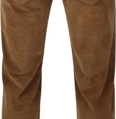 Five-Pocket Broeken Pierre Cardin Lyon Voyage Corduroy Broek Bruin -Broeken&Jeans || Jassen Winkel 71399 1