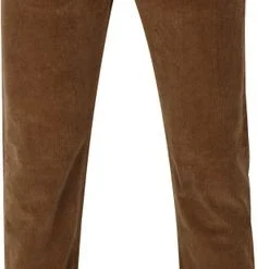 Five-Pocket Broeken Pierre Cardin Lyon Voyage Corduroy Broek Bruin