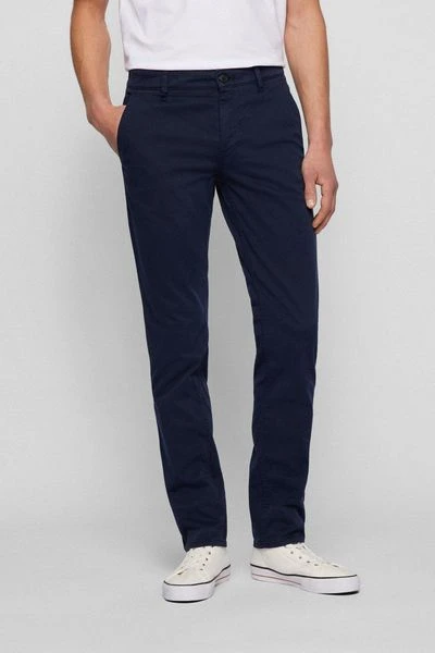 Chino Broeken Hugo Boss Chino Schino Slim Donkerblauw 5 Chino Broeken Hugo Boss Chino Schino Slim Donkerblauw - Afbeelding 5