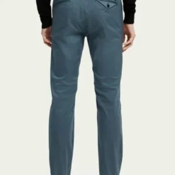 Chino Broeken Scotch And Soda Chino Stuart Blauw -Broeken&Jeans || Jassen Winkel 71997 8