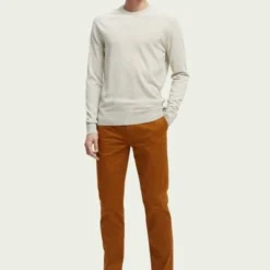 Chino Broeken Scotch And Soda Chino Stuart Bruin -Broeken&Jeans || Jassen Winkel 72045 6