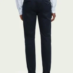 Chino Broeken Scotch And Soda Chino Slim Mott Donkerblauw -Broeken&Jeans || Jassen Winkel 72048 5