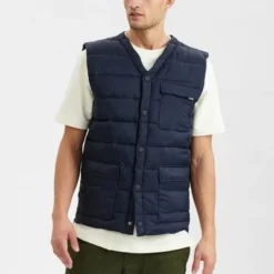 Bodywarmers Heren Anerkjendt Rasmus Bodywarmer Donkerblauw -Broeken&Jeans || Jassen Winkel 72647 6