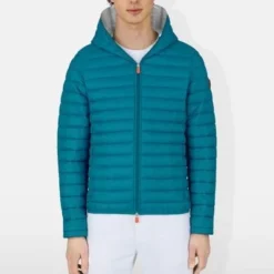 Tussenjassen Save The Duck Jas Giga Donald Malachite Blauw -Broeken&Jeans || Jassen Winkel 72713 2 1