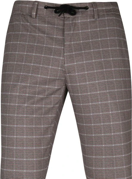 Pantalons Suitable Pantalon Jersey Bruin Pied De Poule 2 Pantalons Suitable Pantalon Jersey Bruin Pied De Poule - Afbeelding 2