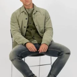 Tussenjassen Dstrezzed Jas Olijfgroen -Broeken&Jeans || Jassen Winkel 74445 3