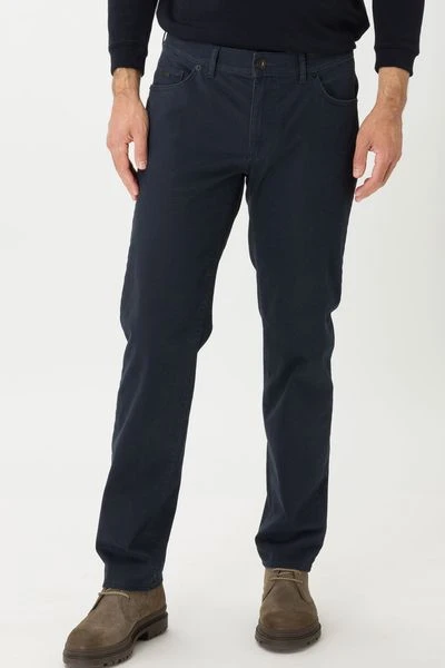 Five-Pocket Broeken Brax Cadiz Broek Five Pocket Donkerblauw Print 3 Five-Pocket Broeken Brax Cadiz Broek Five Pocket Donkerblauw Print - Afbeelding 3