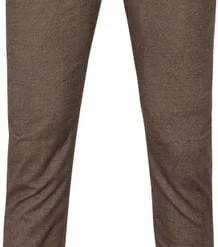 Five-Pocket Broeken Mac Broek Arne Bruin Melange -Broeken&Jeans || Jassen Winkel 74639 1 1