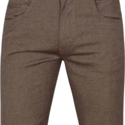 Five-Pocket Broeken Mac Broek Arne Bruin Melange -Broeken&Jeans || Jassen Winkel 74639 2 1