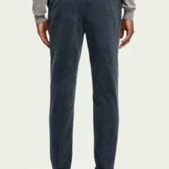 Chino Broeken Scotch And Soda Warren Corduroy Broek Donkerblauw -Broeken&Jeans || Jassen Winkel 74646 5