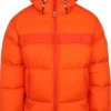 Winterjas Voor Heren Tommy Hilfiger Puffer Jas Oranje