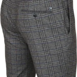 Chino Broeken Alberto Rob Stretch Chino Grijs Geruit -Broeken&Jeans || Jassen Winkel 74849 3