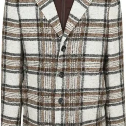 Wollen Jassen Suitable Coat Bruin Geruit -Broeken&Jeans || Jassen Winkel 74854 5 1