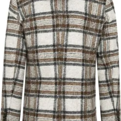 Wollen Jassen Suitable Coat Bruin Geruit -Broeken&Jeans || Jassen Winkel 74854 8