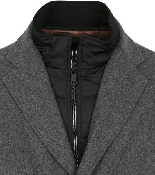 Wollen Jassen Suitable Job Coat Grijs 2 Wollen Jassen Suitable Job Coat Grijs - Afbeelding 2