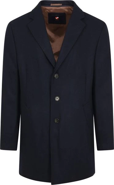 Wollen Jassen Suitable Job Coat Navy 3 Wollen Jassen Suitable Job Coat Navy - Afbeelding 3