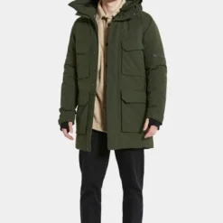 Parka Jas Voor Heren Didriksons Drew Jas Donkergroen -Broeken&Jeans || Jassen Winkel 75043 3