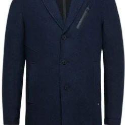 Wollen Jassen Cast Iron Wollen Coat Navy -Broeken&Jeans || Jassen Winkel 75065 1 1