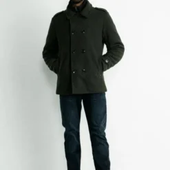 Wollen Jassen Petrol Coat Donkergroen 9 Wollen Jassen Petrol Coat Donkergroen -Broeken&Jeans || Jassen Winkel 75066 4