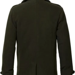 Wollen Jassen Petrol Coat Donkergroen 11 Wollen Jassen Petrol Coat Donkergroen -Broeken&Jeans || Jassen Winkel 75066 6