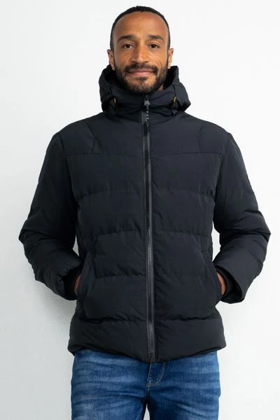 Winterjas Voor Heren Petrol Jas Zwart 2 Winterjas Voor Heren Petrol Jas Zwart - Afbeelding 2