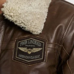 Winterjas Voor Heren PME Legend Jas Hudson Leer Bruin -Broeken&Jeans || Jassen Winkel 75121 4