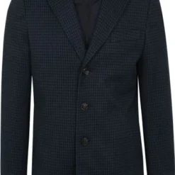 Wollen Jassen Suitable Hood Coat Navy