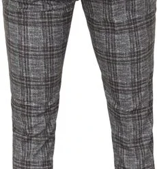 Chino Broeken Suitable Chino Ruiten Donkergrijs -Broeken&Jeans || Jassen Winkel 75357 3